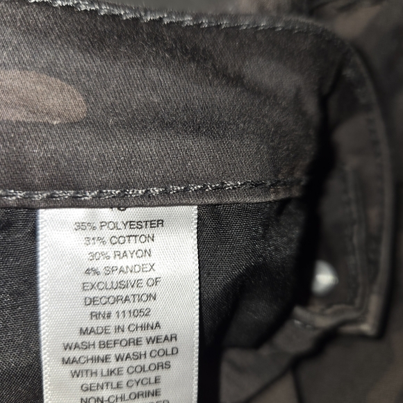 Arizona Jean Company Stretchy Hi-Rise Women's Camo Skinny Jeans - Picture 4 of 4